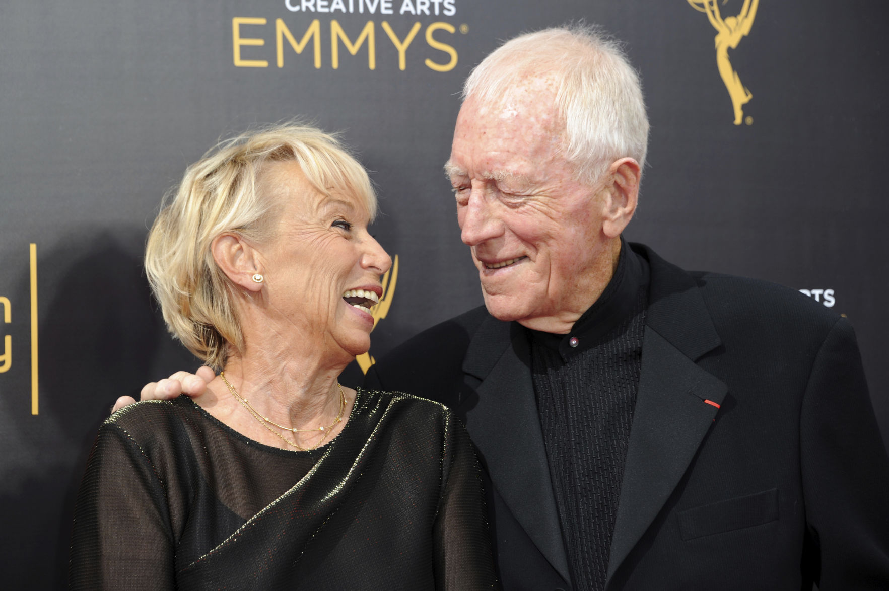 Max von Sydow and wife Catherine Brelet